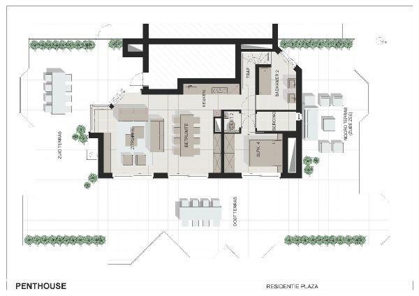 Duplex Penthouse Plaza Apartment De Panne Cameră foto